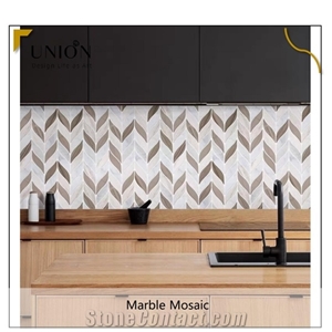 Marble Mosaic Tile Polished Leaves Shape New Design in 2021