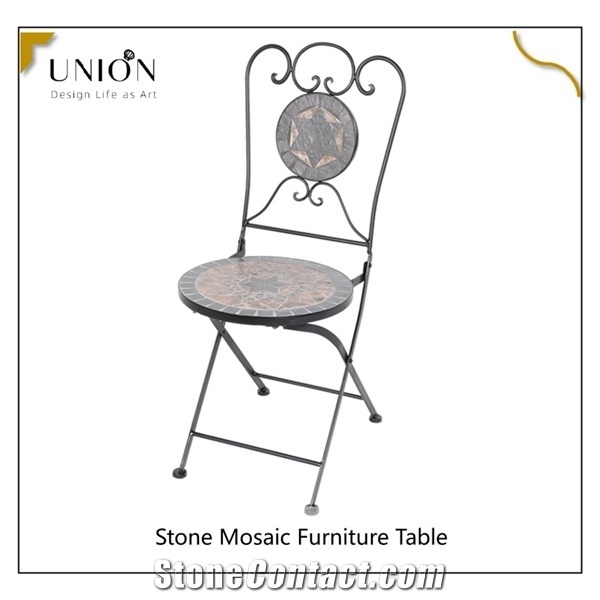 Mosaic Art Pattern Round Coffee or Tea Balcony Tables