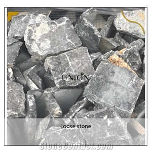 Natural Limie Loose Stone Wall Cladding Midnight Dark Black