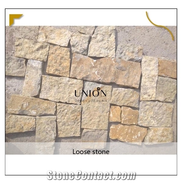 Natural Marble Brick Stack Stone,Wall Cladding Loose Stone