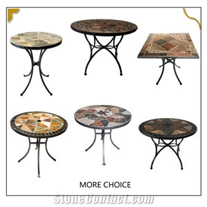 Ourdoor Landscaping Furniture Stone Mosaic Coffee Tables