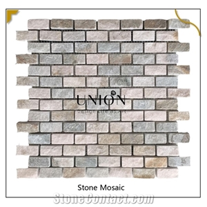 Popular Slate Mosaic Natural Stone Tiles Wall Floor Tile