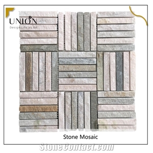 Popular Slate Mosaic Natural Stone Tiles Wall Floor Tile