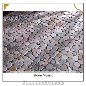 Rusty Yellow Slate Mosaic Pattern for Exterior Wall Decora