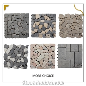 Travertine Limestone Natural Floor Mosaic Decker Tiles