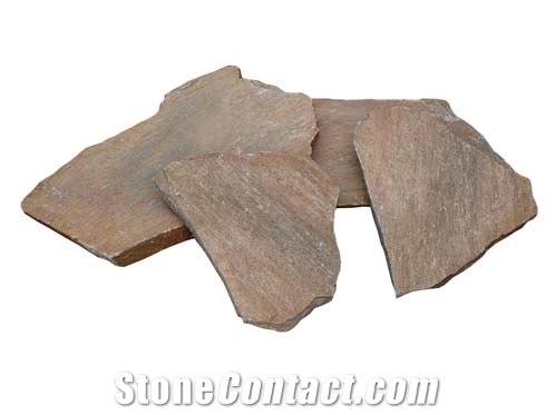 Polygonal Slate Brown Flagstone Paver