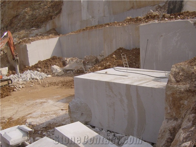 Botticino Classico Marble Blocks, Italy Beige Marble
