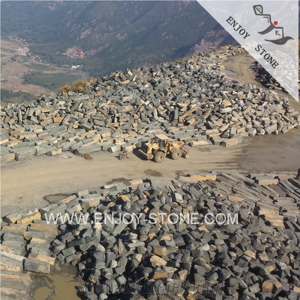 China Black,Basalt Blocks, Black Basalt Rock Stone