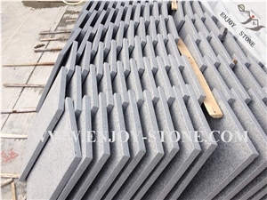 Flamed G654 Sesame Black/Grey Granite Tiles,Anti-Slip Paving