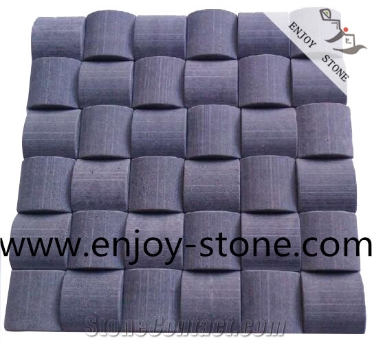 Grey Basalt Mosaic Special Cut,Steamed Bun Shape