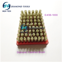 Diamond Frankfurt Brush for Leathered Surface