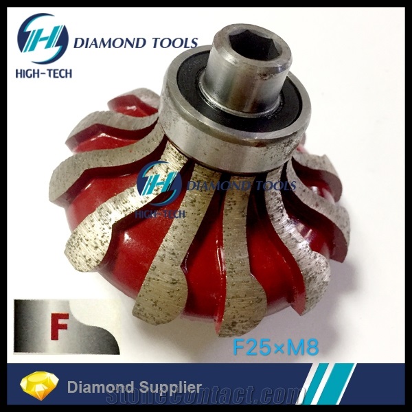 F25mm Ogee Segment Portable Profile Router Bits