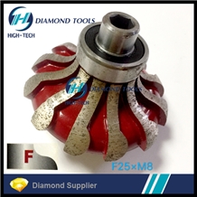F25mm Ogee Segment Portable Profile Router Bits