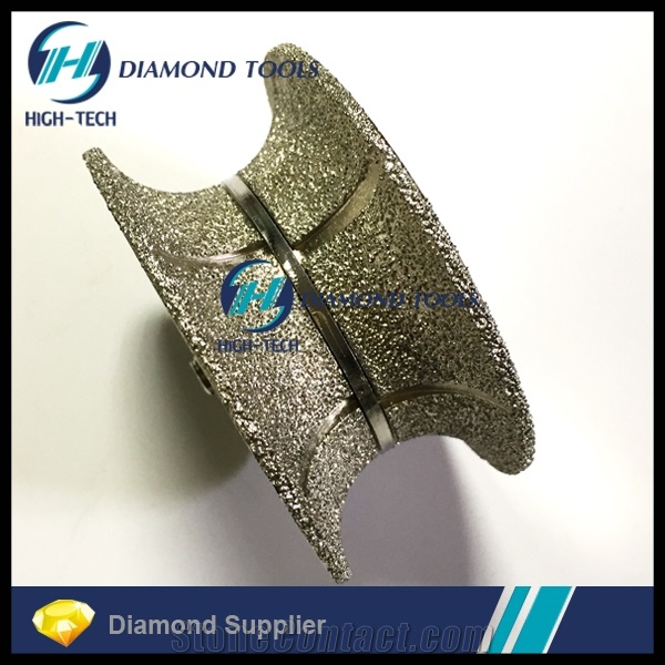 Full Bullnose Portable Router Brazed Profile Wheel