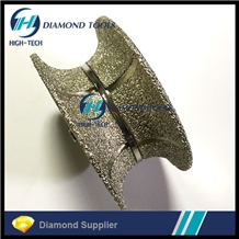 Full Bullnose Portable Router Brazed Profile Wheel