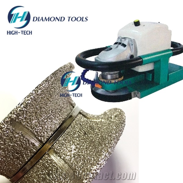 Full Bullnose Portable Router Brazed Profile Wheel