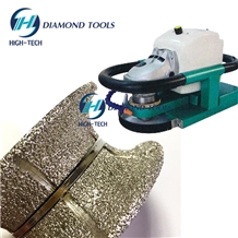 Full Bullnose Portable Router Brazed Profile Wheel
