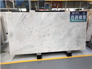 Brazil White Crystal Jade Slab
