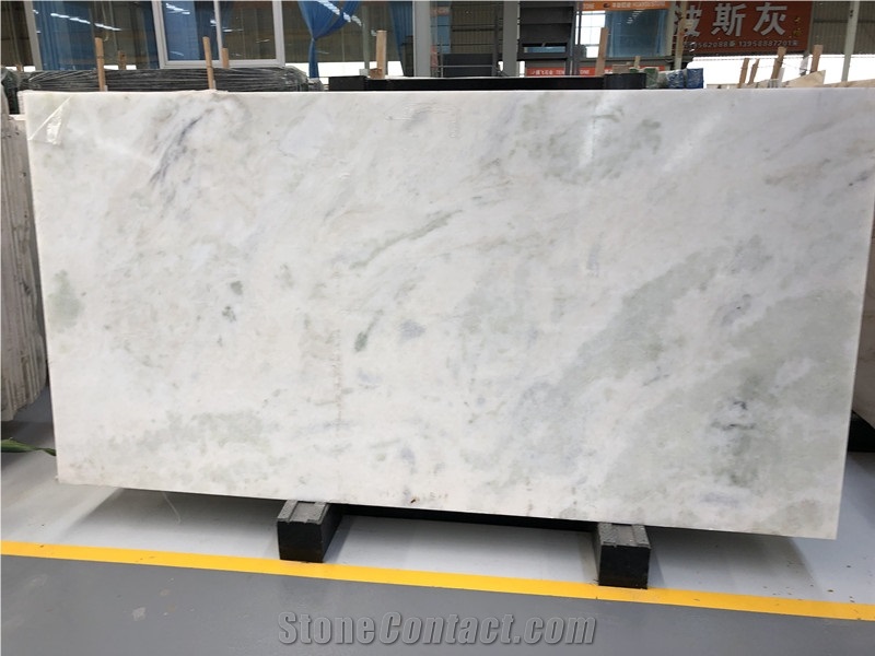 Brazil White Crystal Jade Slab