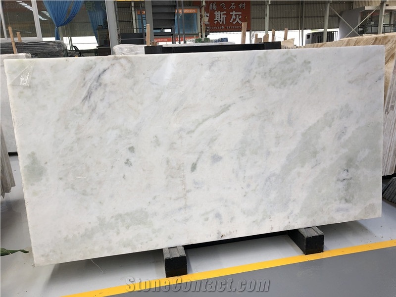 Brazil White Crystal Jade Slab