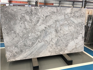 Bruma White and Grey Ice Jade Slabs