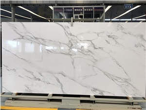 Polished Arabescato White Artificial Stone Walling