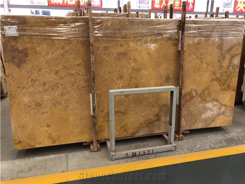 Turkey Empire Golden Marble Slabs for Wall Cladding