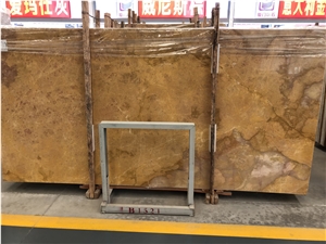 Turkey Empire Golden Marble Slabs for Wall Cladding