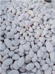 Decorative White Marble Tumbled Pebble Stone €90 /Tons