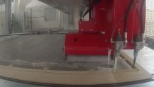 Breton fiberglass net-reinforcement of slabs