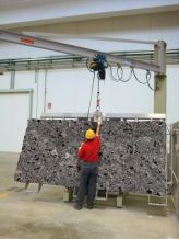 Breton Jib crane complete with hoist