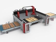 Breton SmartFlex CNC cutting centre with 3 cutting spindles