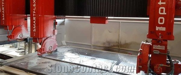 Breton SmartFlex CNC cutting centre with 3 cutting spindles