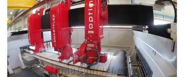 Breton SmartFlex CNC cutting centre with 3 cutting spindles
