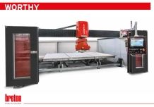 Breton Worthy Bridge saw CNC with fixed workbench