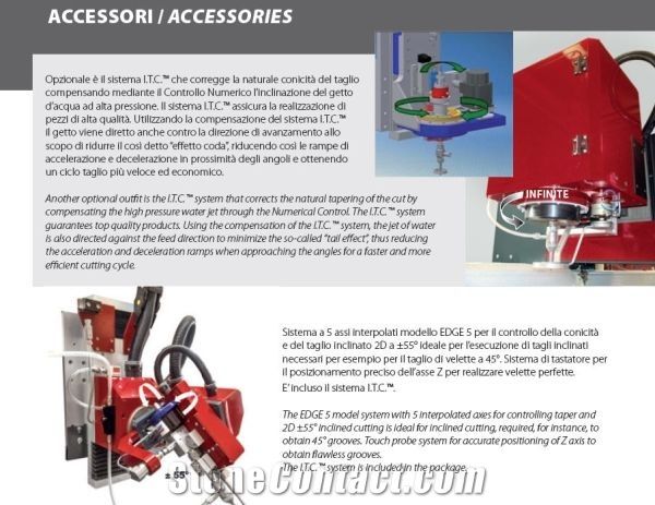 CNC 3- OR 5-AXIS Waterjet Classica Waterjet Saw Machine