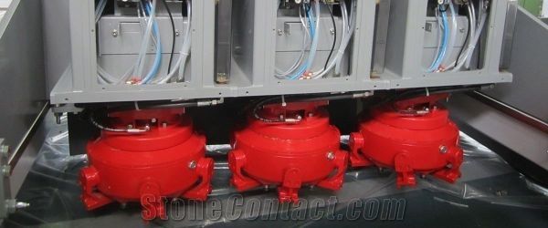 Levibreton KLG/SF Bridge polishing machine with conveyor bel