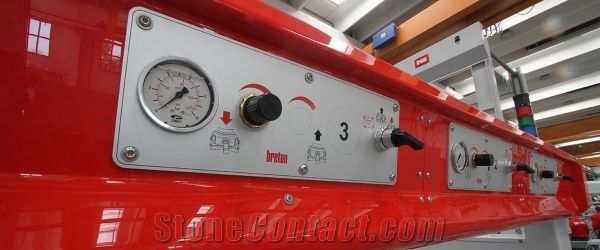 Levibreton KLG/SF Bridge polishing machine with conveyor bel