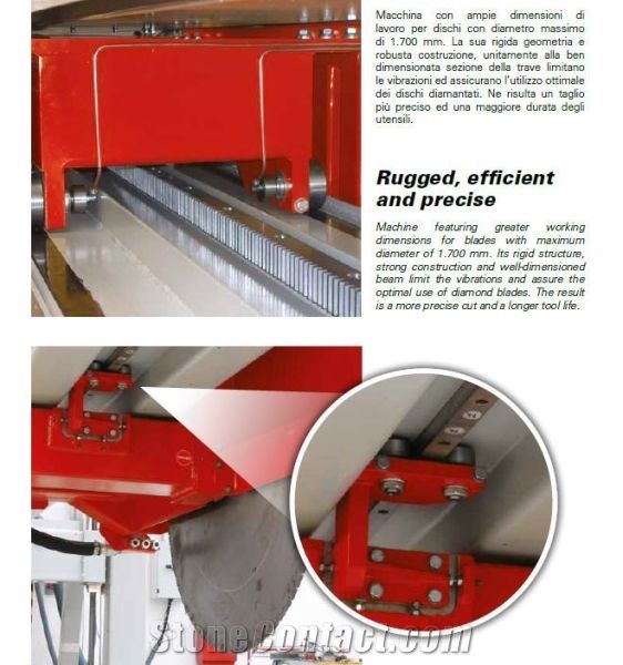 ORTOBRETON 4EM Four column block saw for marble