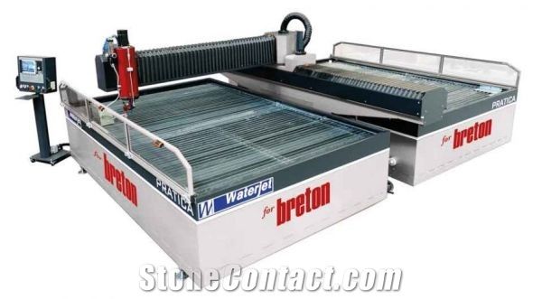 PRATICA Waterjet cutting machine with 1/2 tanks, 3/5 axis