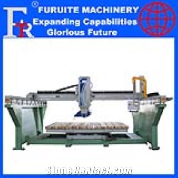 FRT-350 steel frame laser infrared bridge saw 45 degree cutting machine 360 degree rotating worktable