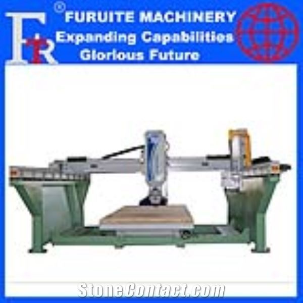 FRT-350 steel frame laser infrared bridge saw 45 degree cutting machine 360 degree rotating worktable