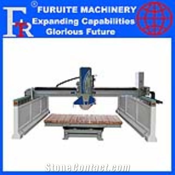 Frt-450 Infrared Bridge Saw Stone Cutting Machine for marble and granite with 360 degree workbench rotating