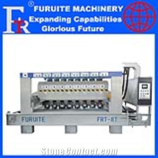 FRT-8T full automatic plc bush hammering machine stone litchi surface polishing grinding industrial equipment factory ex