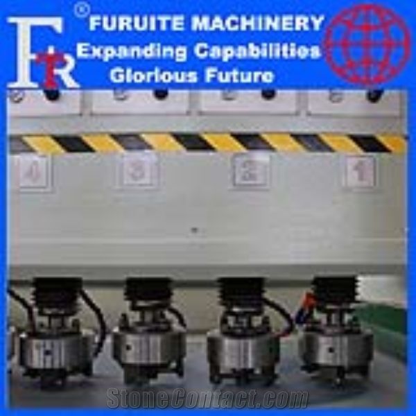 FRT-8T full automatic plc bush hammering machine stone litchi surface polishing grinding industrial equipment factory ex