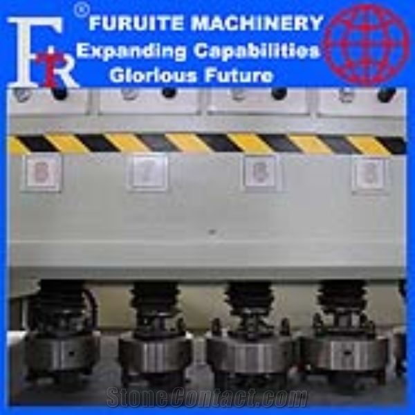 FRT-8T full automatic plc bush hammering machine stone litchi surface polishing grinding industrial equipment factory ex