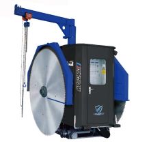 Granite mining quarry cutting saw machine double blade