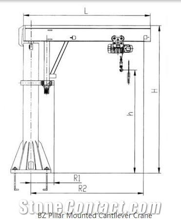 BZ Type Pillar Mounted Jib Crane
