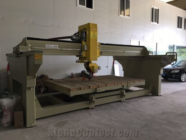 Bridge saw for miter countertop