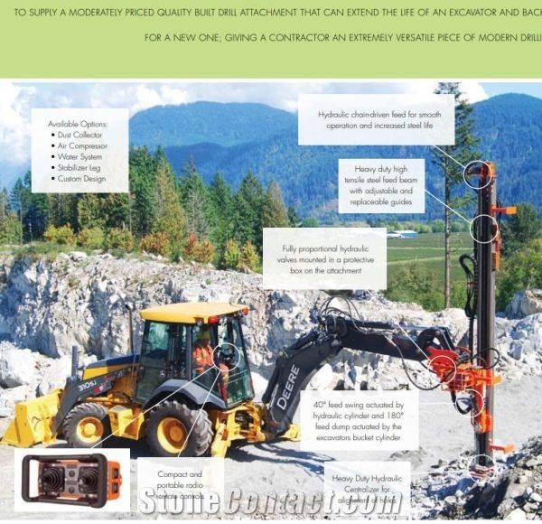 TR-EX 1000 Excavator Rock Drill Attachment